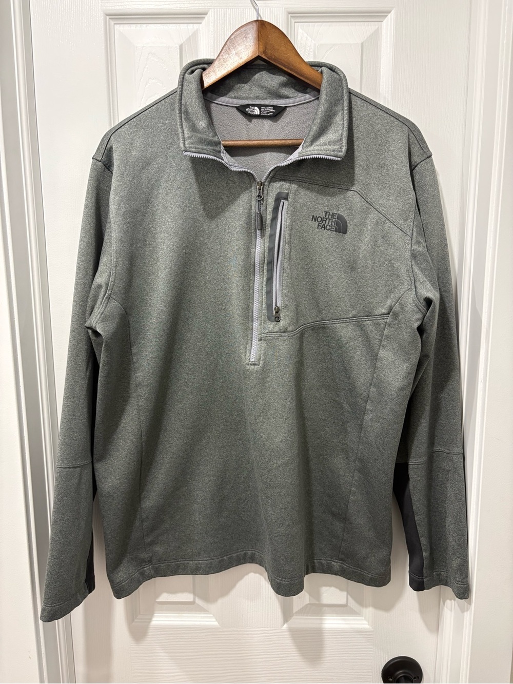 The North Face Olive Green Quarter-Zip Pullover XL 2018